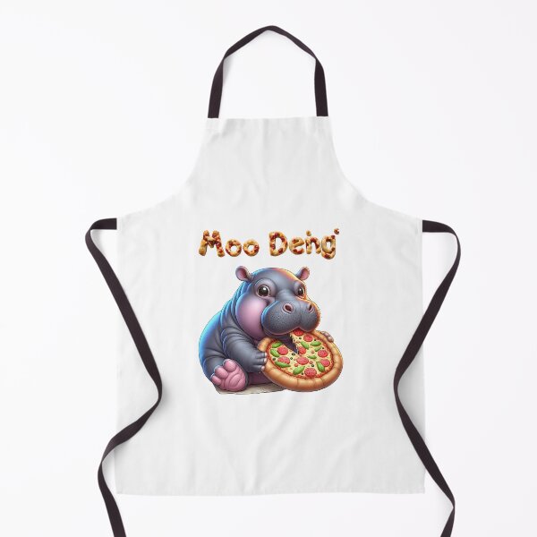 Item preview, Moo Deng - Pizza Lover Hippo designed and sold by GorinART.