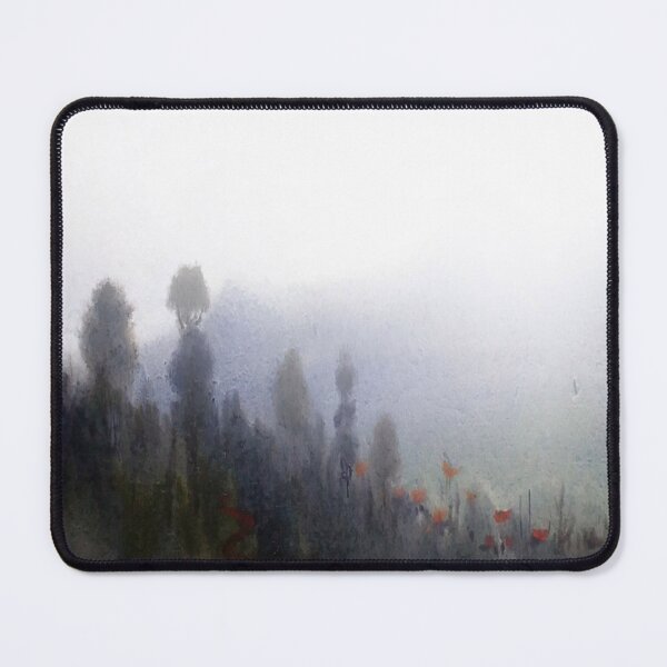 Item preview, misty mountain forest - watercolor on paper painting designed and sold by SamirArt.