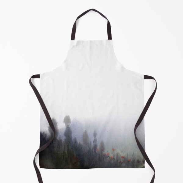 Item preview, misty mountain forest - watercolor on paper painting designed and sold by SamirArt.