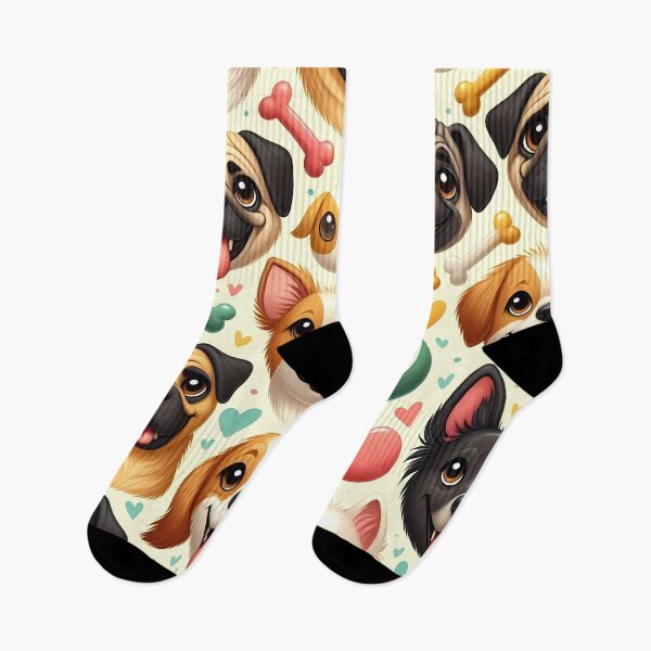 Item preview, Adorable Cartoon Dog Faces designed and sold by JavisSRDesign.
