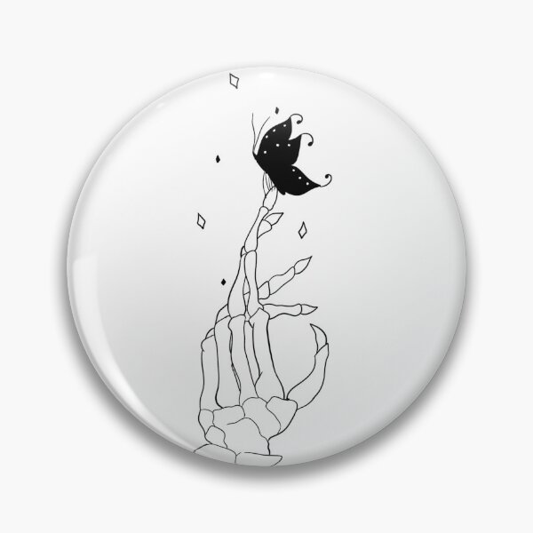 Item preview, Skeletal Hand with Butterfly designed and sold by Brush of the Grove.