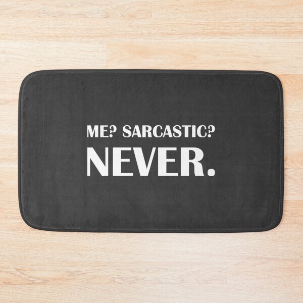 Item preview, Me? Sarcasting? Never. / Introvert Joke Funny T-Shirt Label designed and sold by introvertvibes.