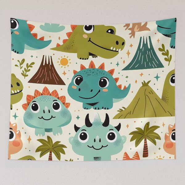 Item preview, Cute Cartoon Dinosaur Friends designed and sold by JavisSRDesign.