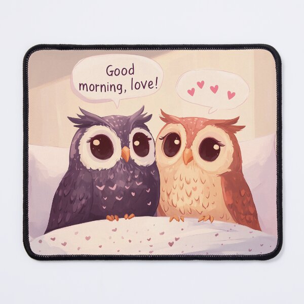 Item preview, Owl couple in the morning designed and sold by EstFrost.