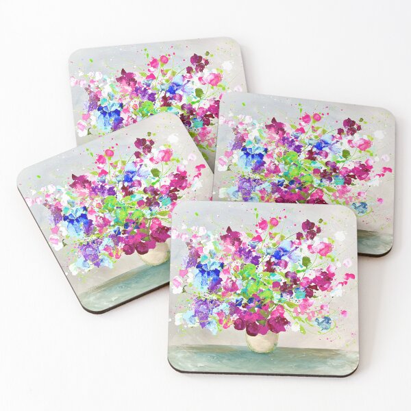 Item preview, Sweetest Sweet Peas  designed and sold by Sally Oasis Paintings.