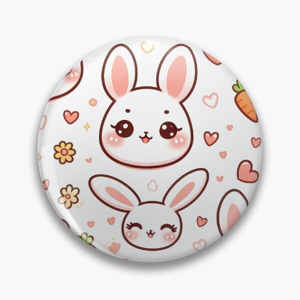 Artikelvorschau, Kawaii-Häschen-Liebesmuster entworfen und verkauft von JavisSRDesign.