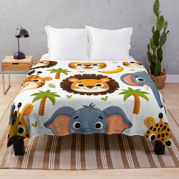 Item preview, Adorable Jungle Animal Faces designed and sold by JavisSRDesign.