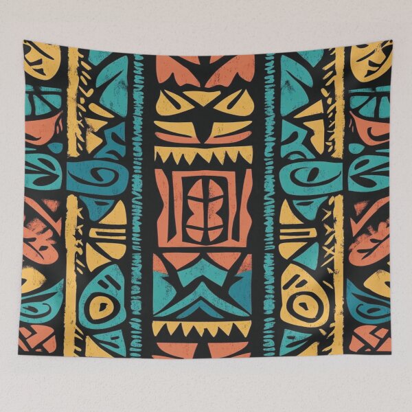 Item preview, Vibrant Tribal Tapestry designed and sold by Pujo Design.