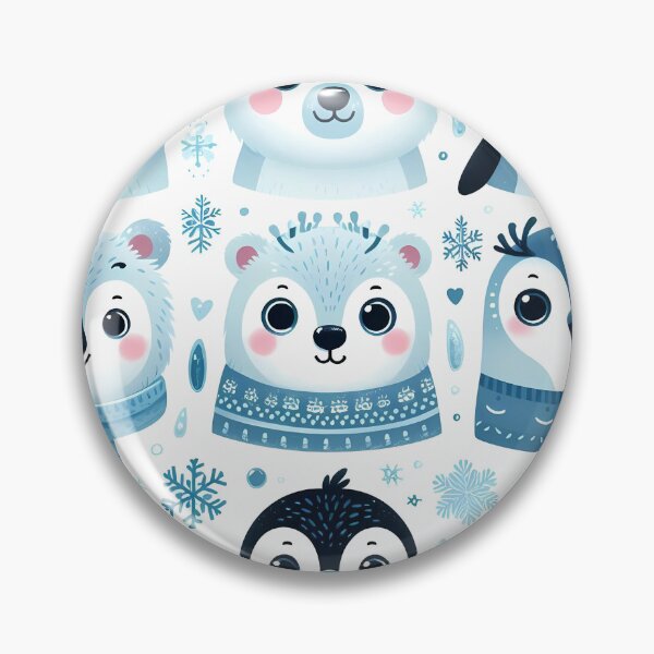 Item preview, Winter Arctic Animal Faces designed and sold by JavisSRDesign.