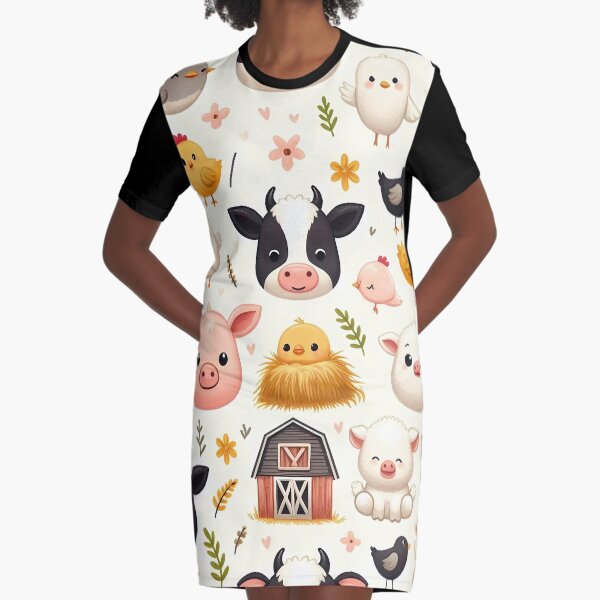 Vista previa del artículo con la obra «Caras adorables de animales de granja», diseñado y vendido por JavisSRDesign.