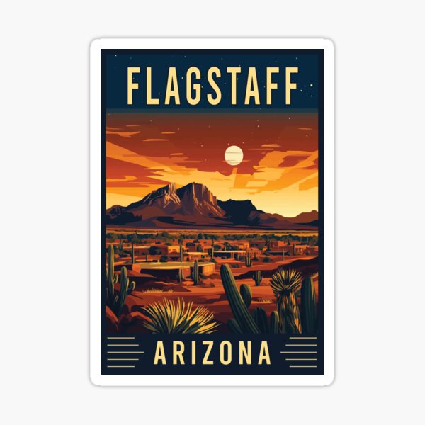 Item preview, Explore the Scenic Beauty of Flagstaff in Arizona - Vintage Travel Art designed and sold by turtlestart.