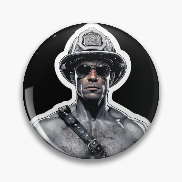 Item preview, Firemen Leather Gay Pride Graphic Design designed and sold by ItsAKinkThing.