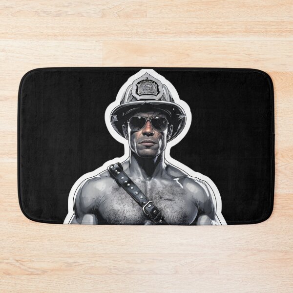 Item preview, Firemen Leather Gay Pride Graphic Design designed and sold by ItsAKinkThing.