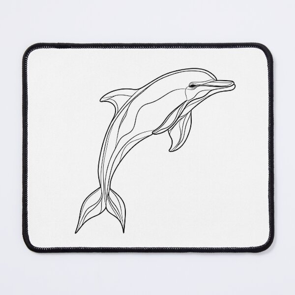 Item preview, Dolphin Line Drawing Minimalist designed and sold by AiriArt.