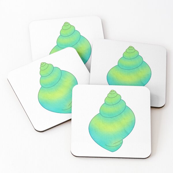 Item preview, Seashell conch hand drawn illustration, cute seashell, shellfish cartoon designed and sold by Anngozza2.
