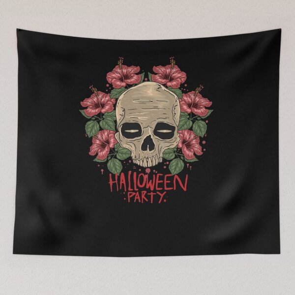 Item preview, Skull & Flower Halloween Bash designed and sold by Jackson-Will.