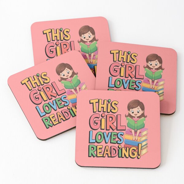 Item preview, Bookworm in Action: This Girl Loves Reading designed and sold by PrintBreeze.