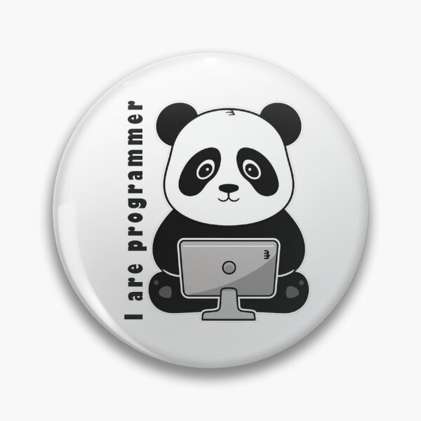 Item preview, I am programmer panda version super cute hacker panda designed and sold by RAZ1995.