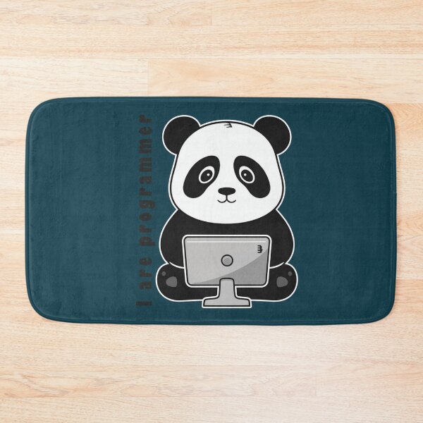 Item preview, I am programmer panda version super cute hacker panda designed and sold by RAZ1995.