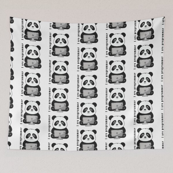 Item preview, I am programmer panda version super cute hacker panda designed and sold by RAZ1995.