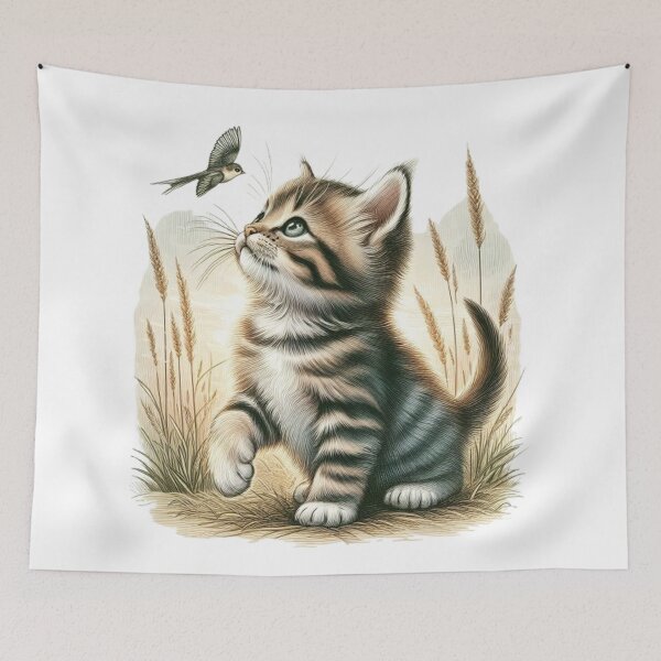 Item preview, "Feline Curiosity: Wonder and Innocence" designed and sold by CHRIST5000.