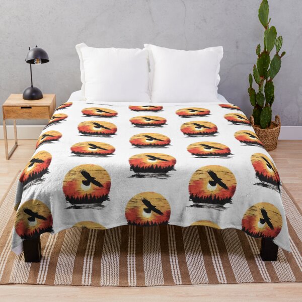 Item preview, Vintage Eagle Silhouette with Sunset designed and sold by WildShadows.