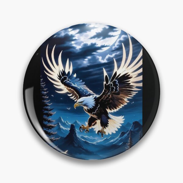 Item preview, The eagle in the moonlight designed and sold by Elibano95.