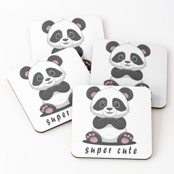 Item preview, Super cute panda pink _ black _ white  designed and sold by The Velvet Vault.