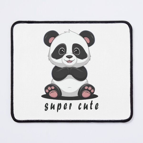 Item preview, Super cute panda pink _ black _ white  designed and sold by RAZ1995.