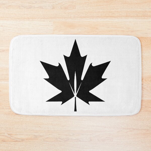 Item preview, Minimalist Black Maple Leaf - Elegant and Bold Nature Art designed and sold by UniGift.