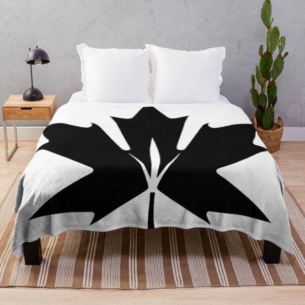 Item preview, Minimalist Black Maple Leaf - Elegant and Bold Nature Art designed and sold by UniGift.