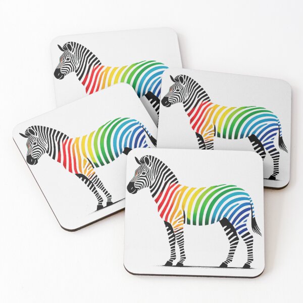 Item preview, Zebra with a Colorful Rainbow Body designed and sold by Blink Art Studio.