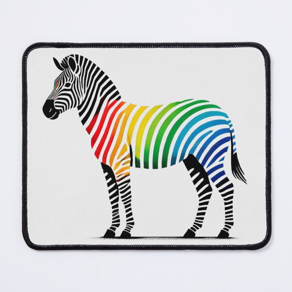 Item preview, Zebra with a Colorful Rainbow Body designed and sold by Blink Art Studio.