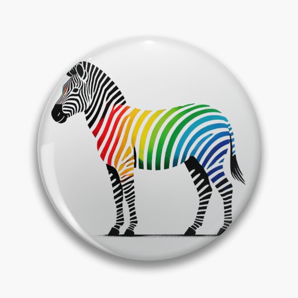 Item preview, Zebra with a Colorful Rainbow Body designed and sold by Blink Art Studio.