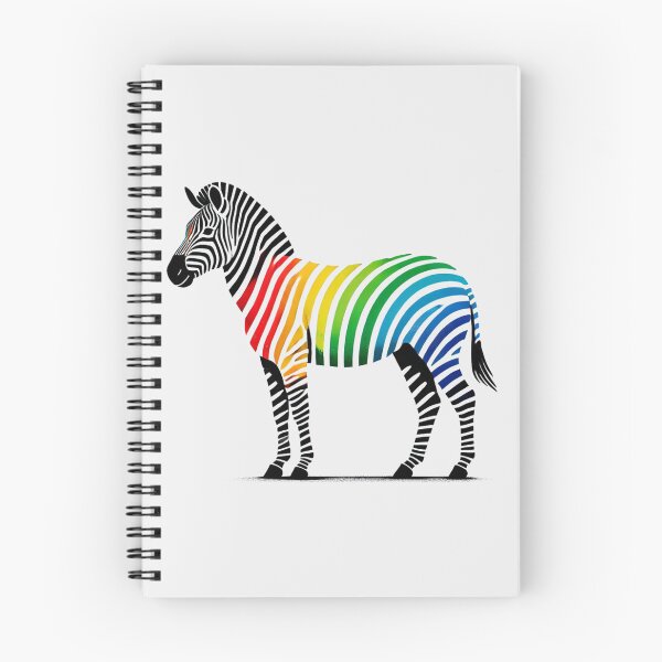 Item preview, Zebra with a Colorful Rainbow Body designed and sold by Blink Art Studio.