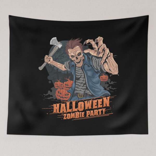 Item preview, Axes & Zombie Halloween Bash designed and sold by Jackson-Will.