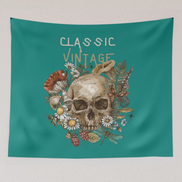 Item preview, Classic Vintage Retro Skull admirer, Skull love, Retro look designed and sold by Right-UR.