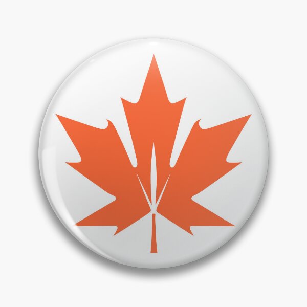 Item preview, Orange Maple Leaf in Minimalist Style - Sleek and Modern Design designed and sold by UniGift.