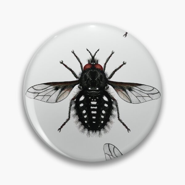 Item preview, EURPOEAN BLACK WOOLY HOVERFLY designed and sold by joancaronil.