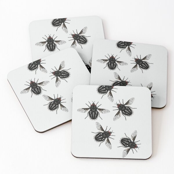 Item preview, EURPOEAN BLACK WOOLY HOVERFLY designed and sold by joancaronil.