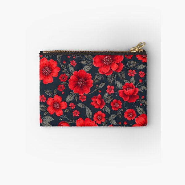 Item preview, Red floral pattern designed and sold by Rocklights.