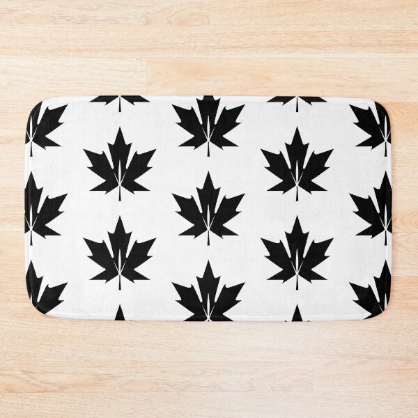Item preview, Black Maple Leaf in Minimalist Style - Sleek and Modern Design designed and sold by UniGift.