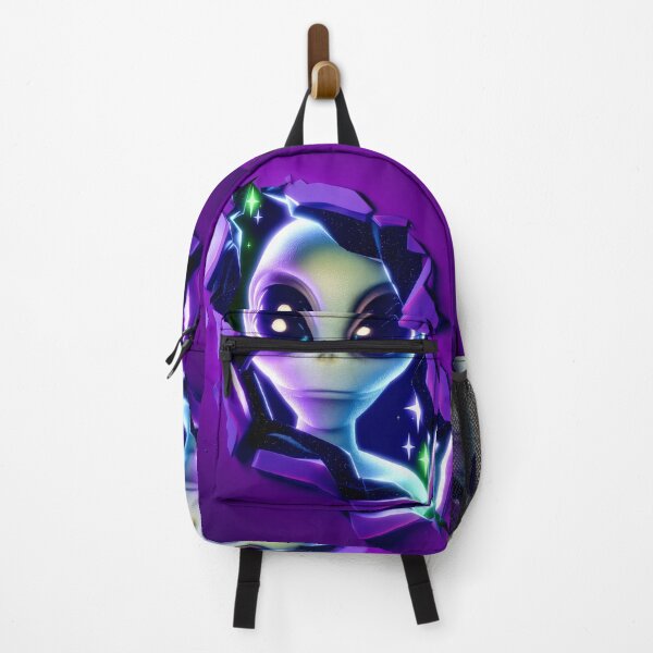 Item preview, 3D Alien Peeking Through Cosmic Purple Rift designed and sold by ZetaDream.