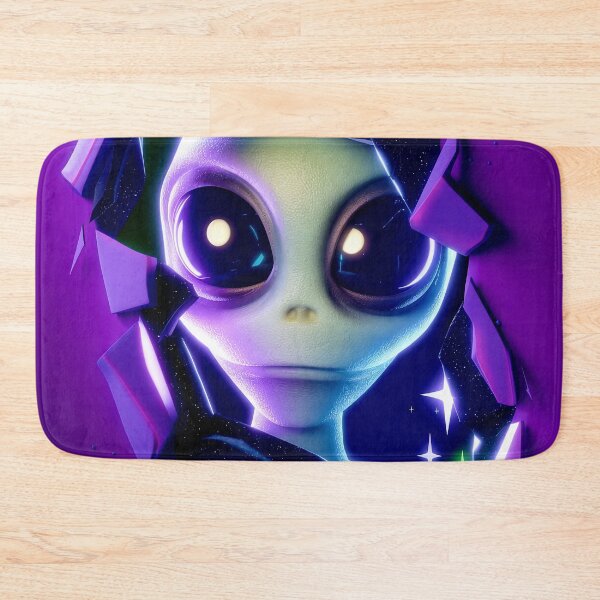 Item preview, 3D Alien Peeking Through Cosmic Purple Rift designed and sold by ZetaDream.
