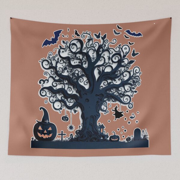 Item preview, A Black Tree of Halloween Onaments  designed and sold by Nanthanon.