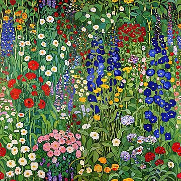 Aperçu de l'œuvre Gustav Klimt - Jardin de fleurs de maniacfitness