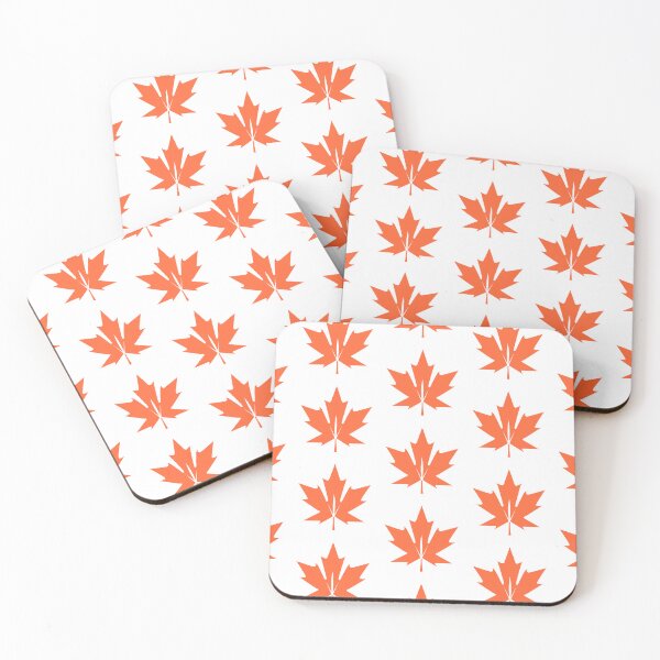 Item preview, Orange Maple Leaf in Minimalist Style - Sleek and Modern Design designed and sold by UniGift.