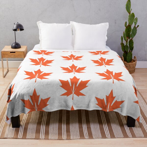 Item preview, Orange Maple Leaf in Minimalist Style - Sleek and Modern Design designed and sold by UniGift.