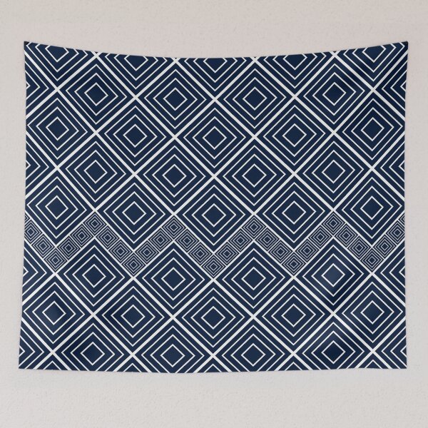 Item preview, Blue ethnic modern pattern designed and sold by _Patternique_.