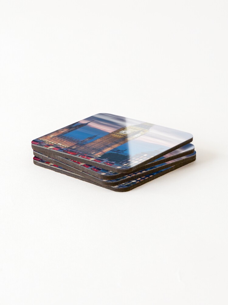 Thumbnail 4 of 5, Coasters (Set of 4), Big Ben At Dusk designed and sold by Patricks-Art.